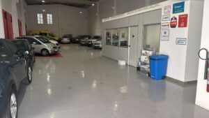 Zona de entrega de vehículos de chapa y pintura Zaragoza