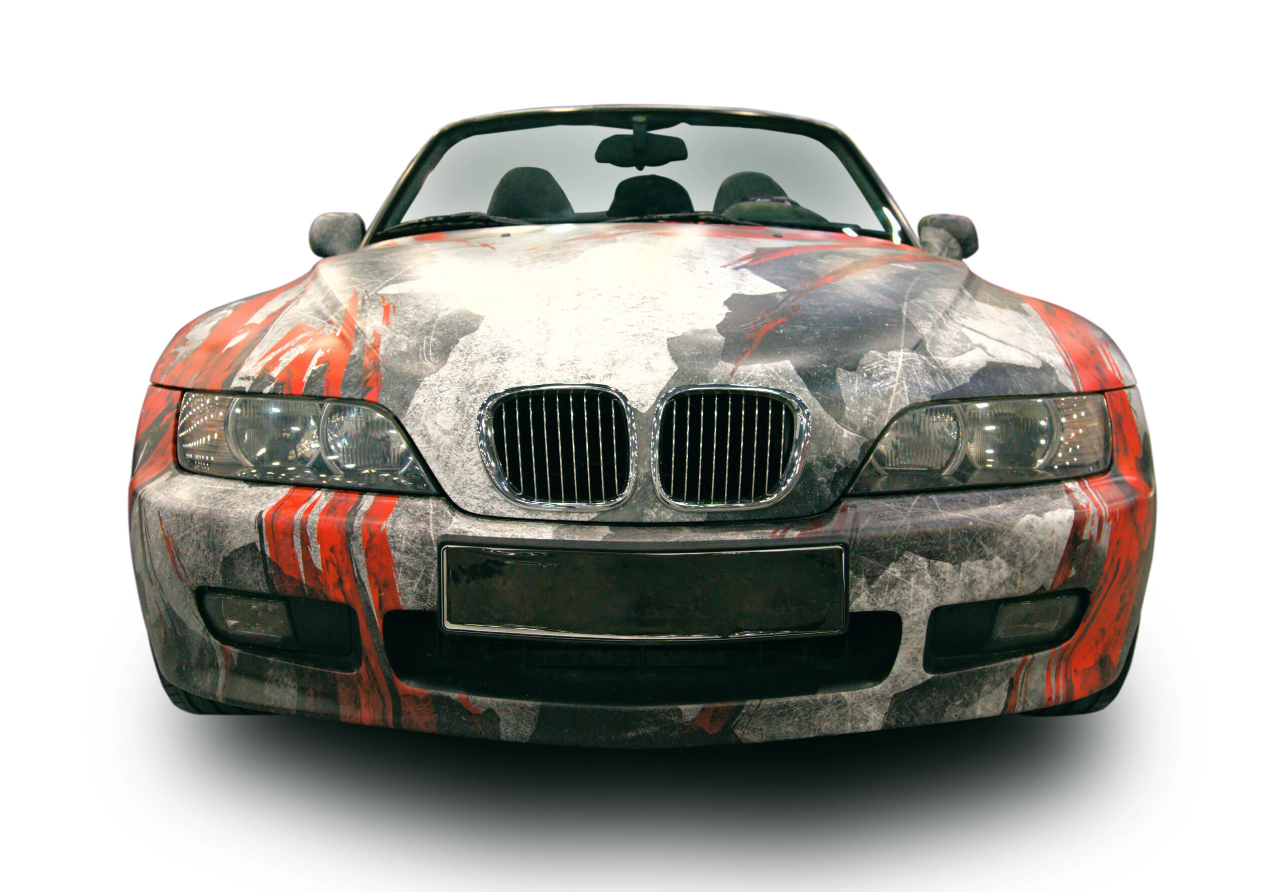Buen trabajo de pintura de coche